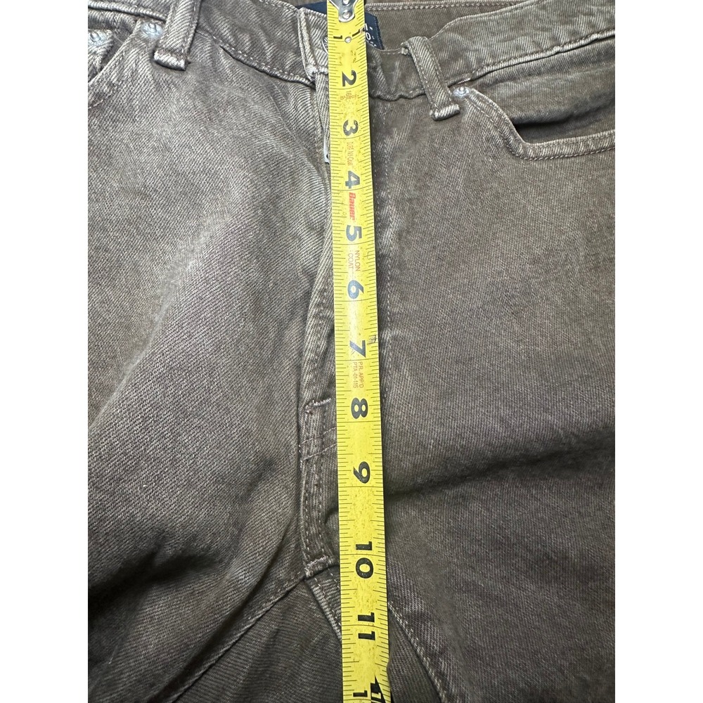 Abercrombie & Fitch 90s Slim‎ Brown Vintage Stretch Jeans Mens 31x30 131D0213 - Picture 10 of 11
